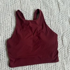 Athleta maroon workout top